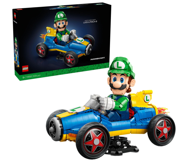 LEGO SUPER MARIO 72050 Mario Kart™ — Luigi i Mach 8 - 1529852 - zdjęcie 2
